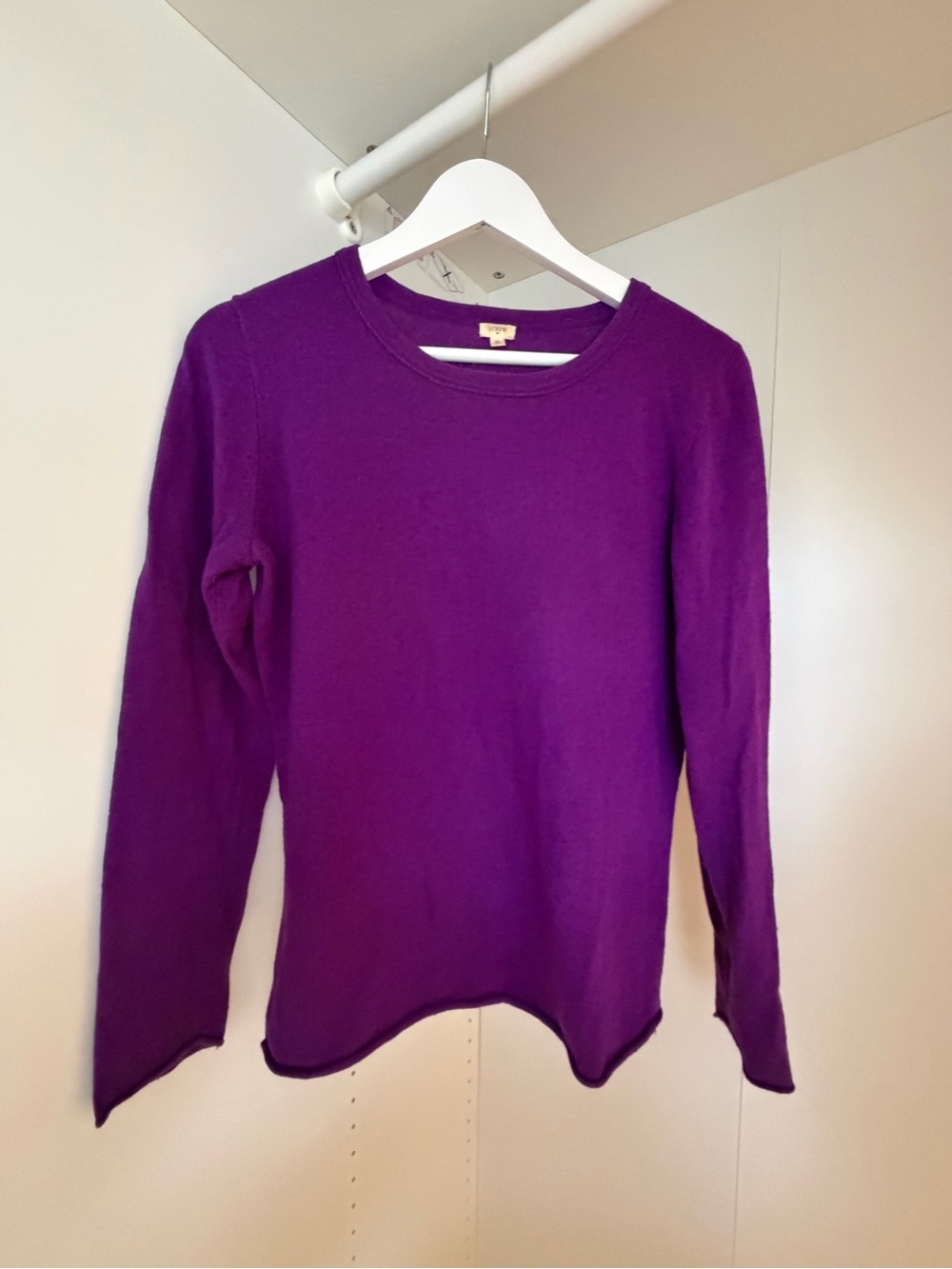 J.Crew Purple Merino Wool Blend Crewneck Sweater Women’s Medium